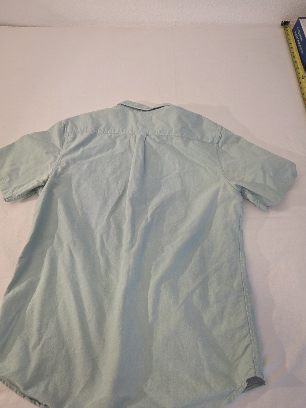 Vans Men's Light Blue Short Sleeve Button-Up Shirt - Picture 6 of 6